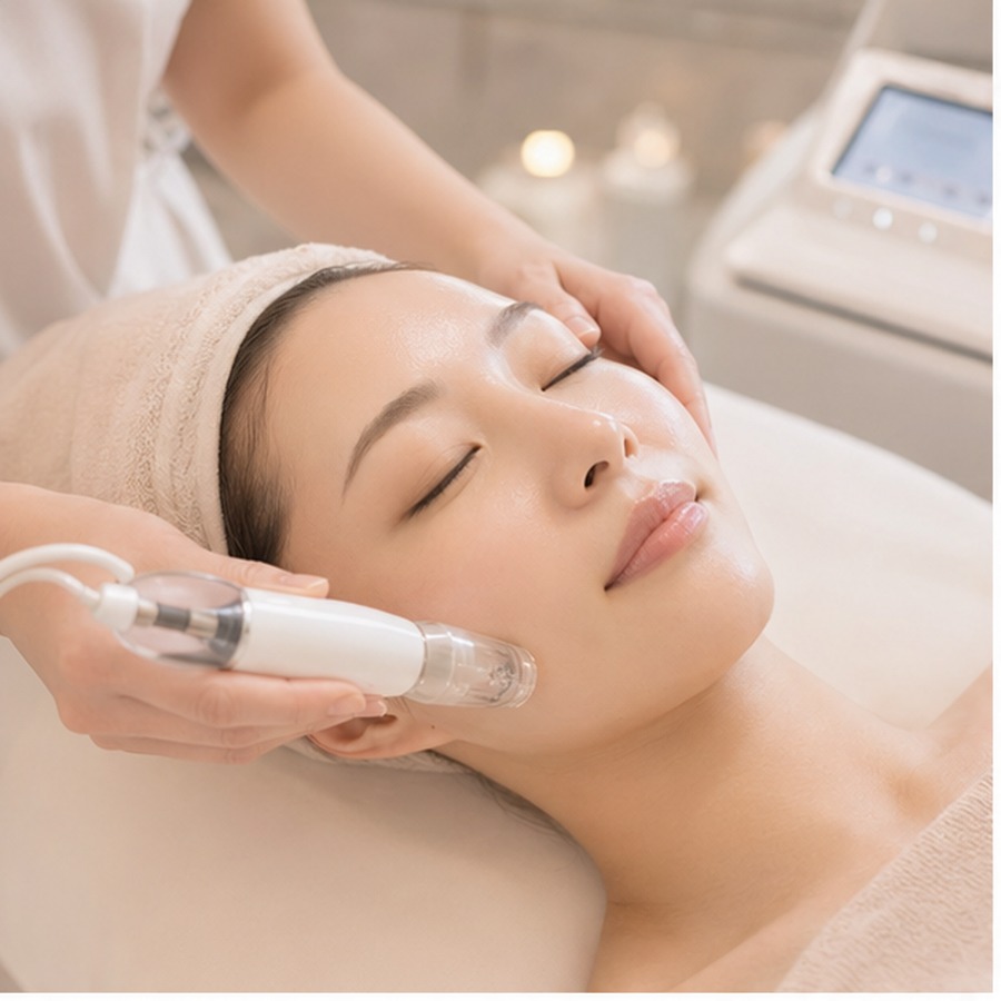 Beautism Loungeの針を使わない水光ジェット施術